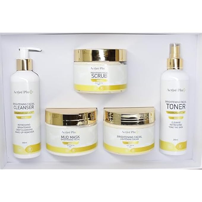 ACTIVE PLUS 5-IN-1 GOLD FACIAL KIT  LUXURIOUS SKINCARE SET FOR GLOWING & RADIANT SKIN  CLEANSER, SCRUB, MASK, TONER & MOISTURIZER  FOR ALL SKIN TYPES - Image 4